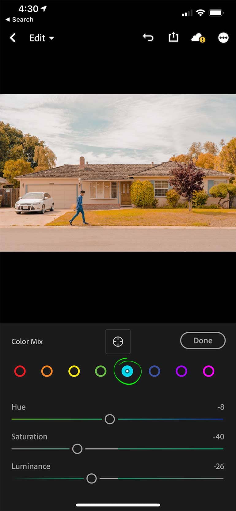 Color Mix Settings