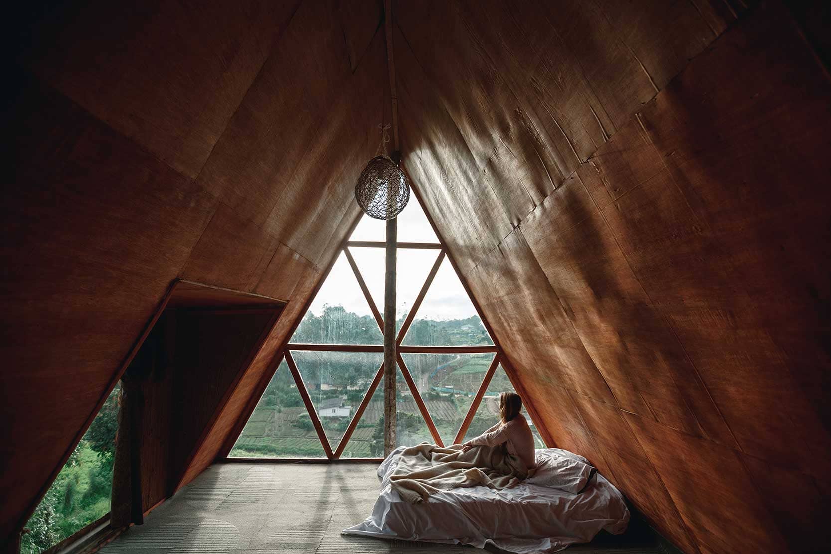 Waking up in the Wooden Cabin